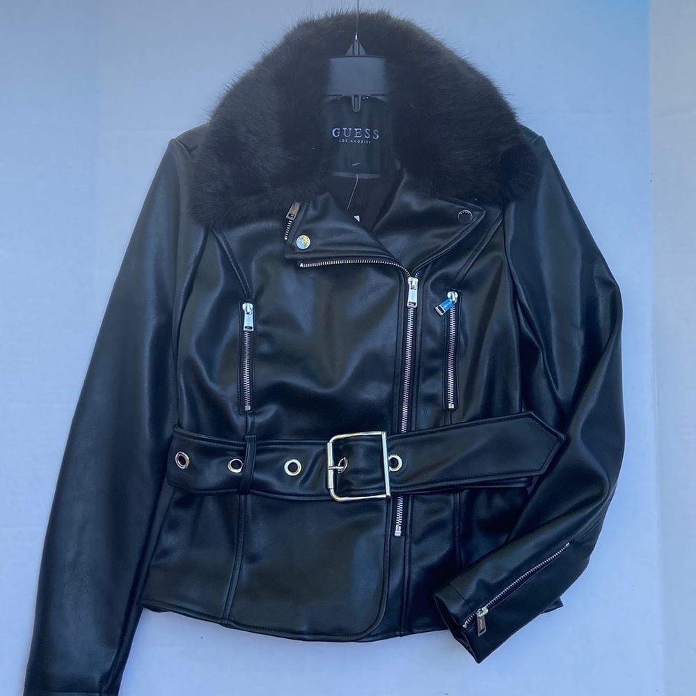 New GUESS Women’s Black Jacket SZ S
